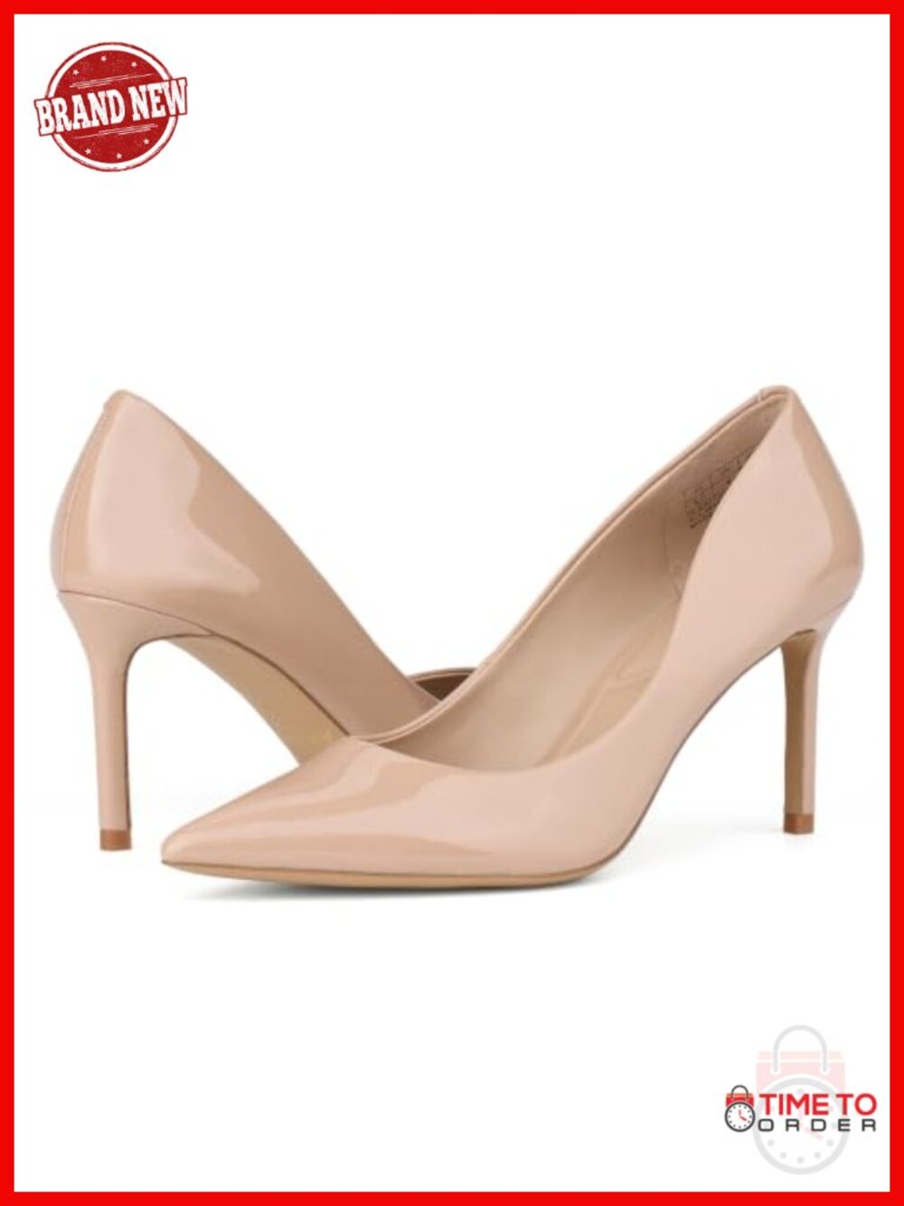 Women's Stiletto Pumps 3 Inch Closed Pointed Toe Slip On Heels